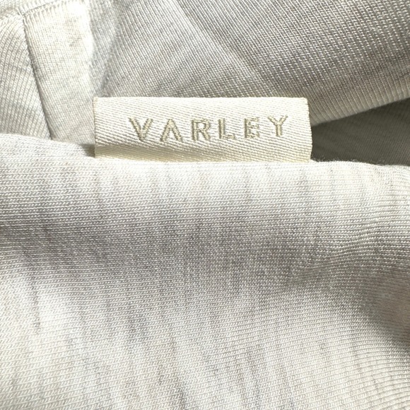 VARLEY Loretta Half Zip Sleeveless Vest Top DoubleSoft Light Heather Grey Medium - Picture 10 of 10